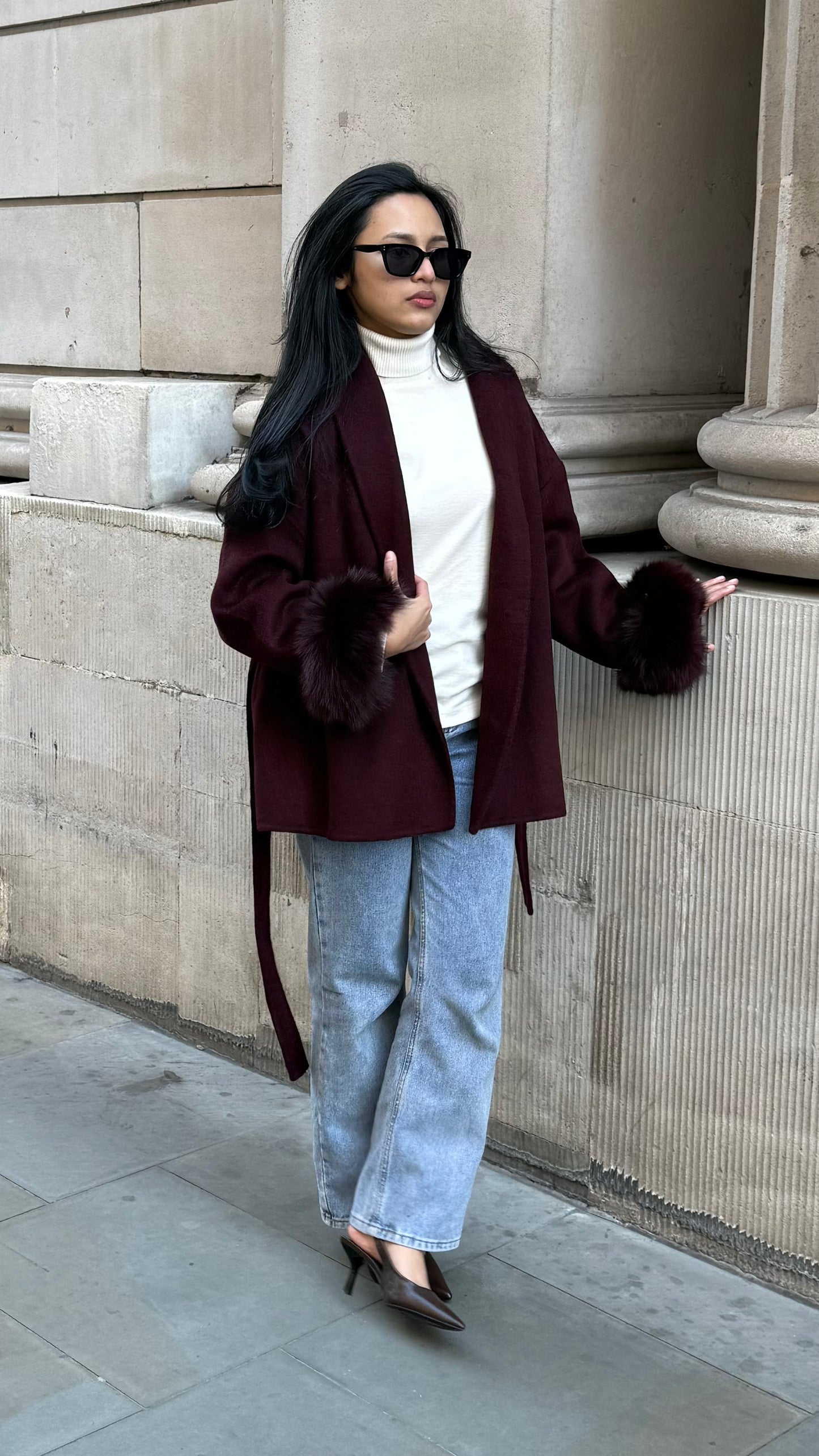 The Weekend Coat - Burgundy