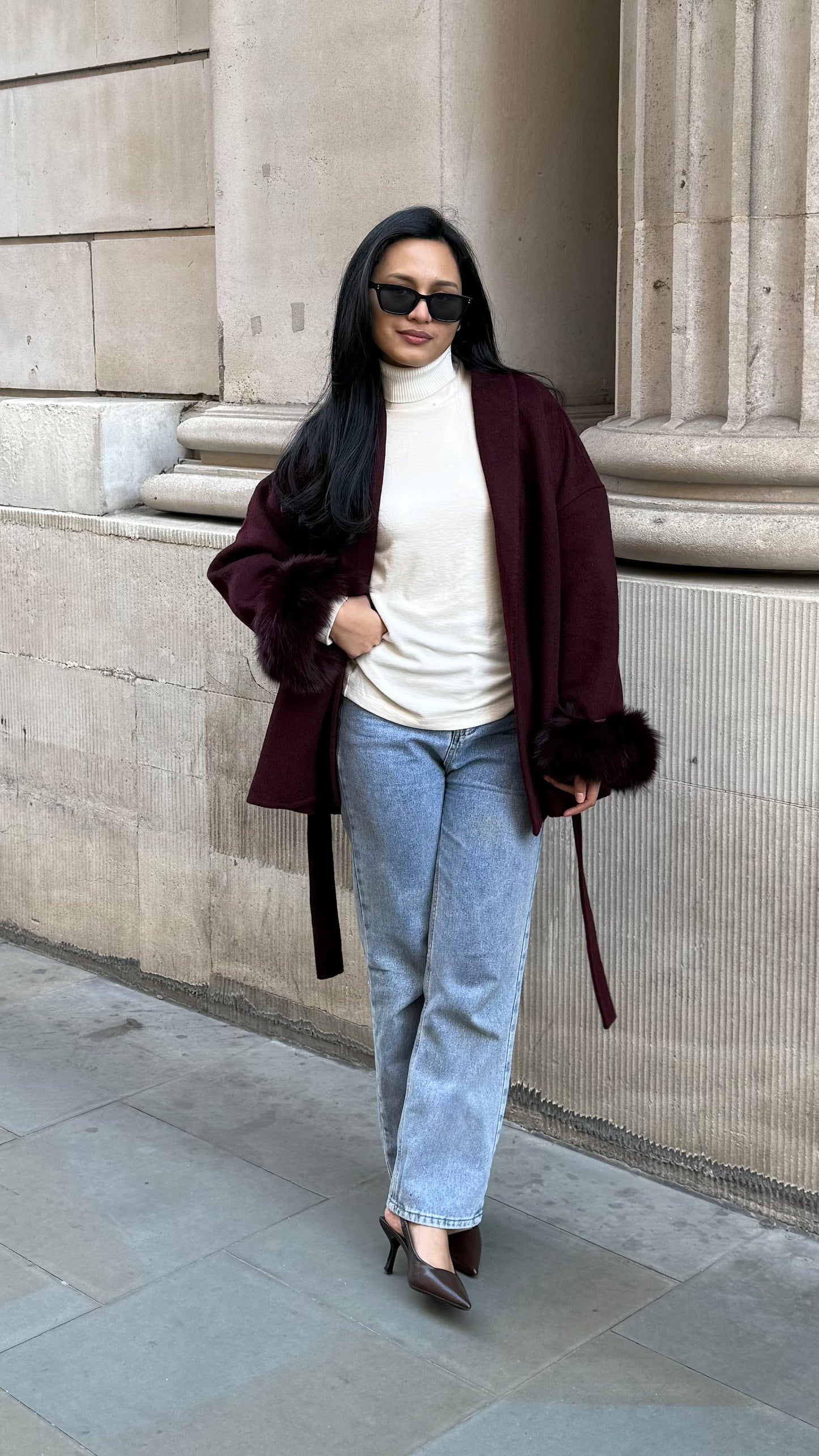 The Weekend Coat - Burgundy