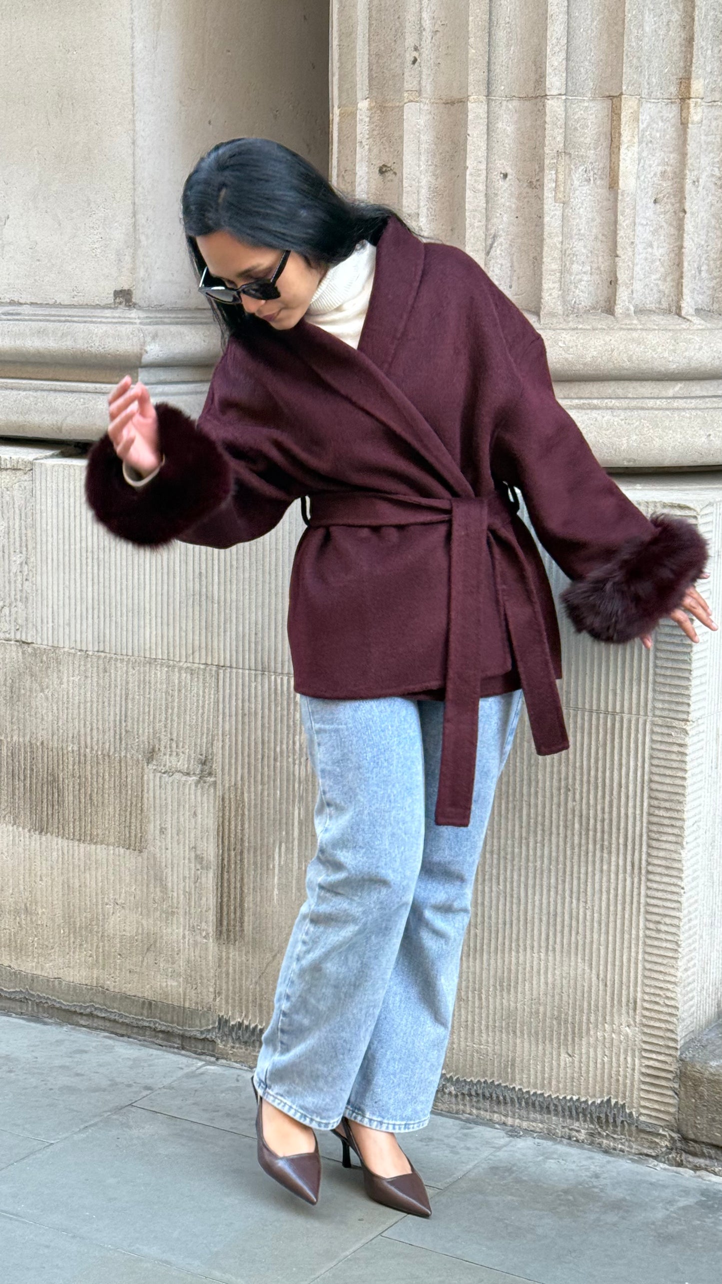 The Weekend Coat - Burgundy