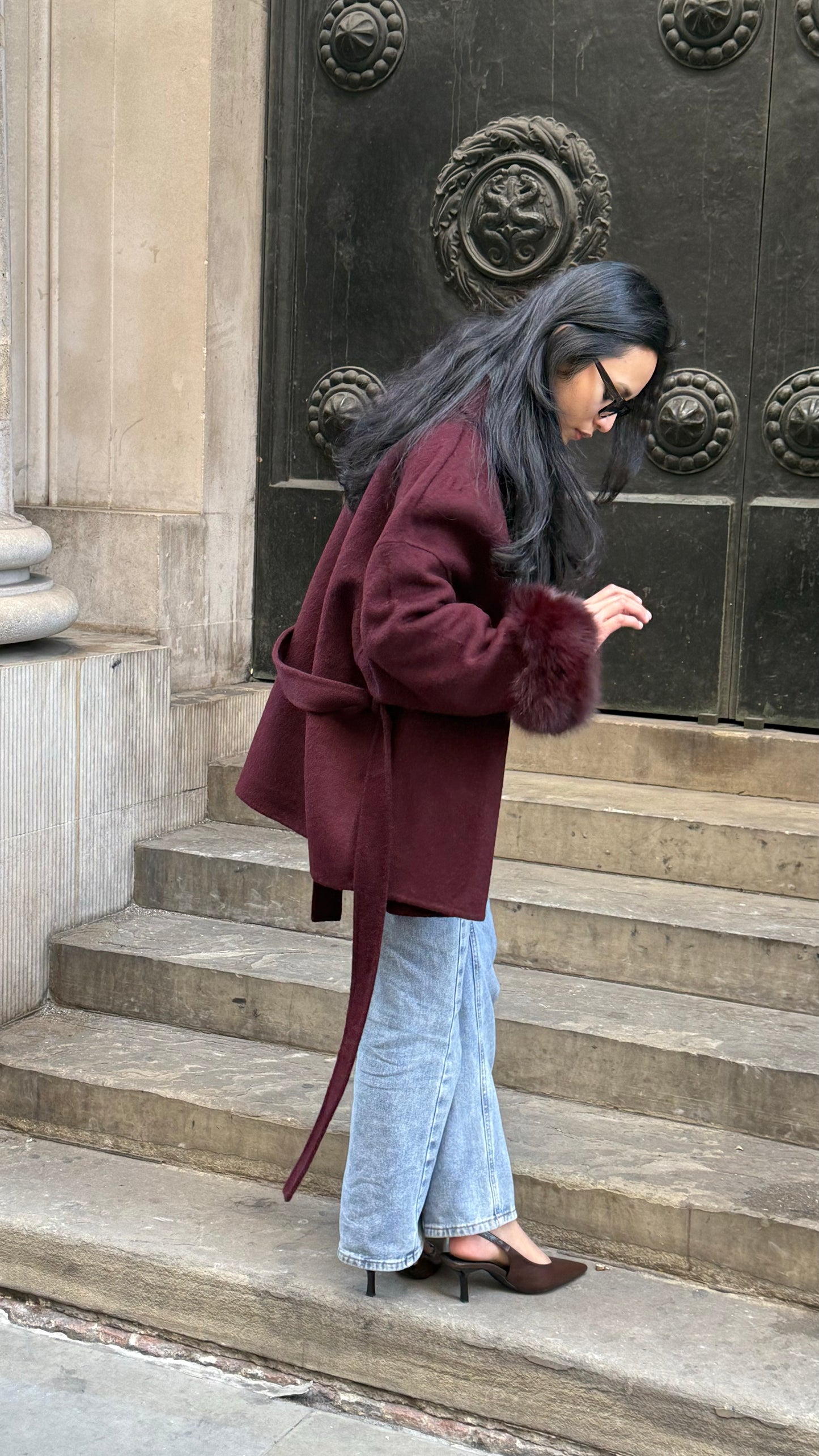 The Weekend Coat - Burgundy